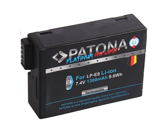 Roveli - Acumulator Patona Platinum 1300mAh compatibil Canon LP-E8 LP-E8+ pentru 550D 600D 650D 700D -1310-