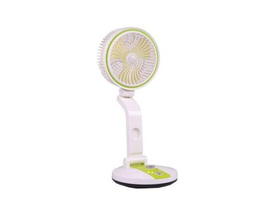 Roveli - Ventilator pliabil reincarcabil, cu lumina LED : Culoare - verde-