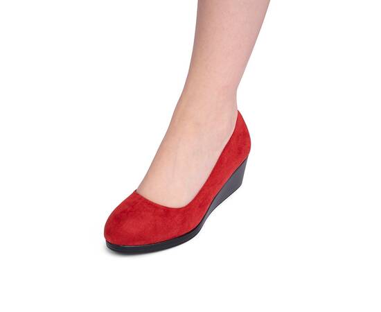 Roveli - Pantofi dama casual din piele intoarsa Rosi Kaia, Culoare (12): Rosu, Marime (12): 40-