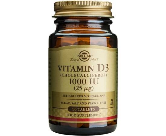 Roveli - Vitamina D3 1000 IU, 90cpr, Solgar-