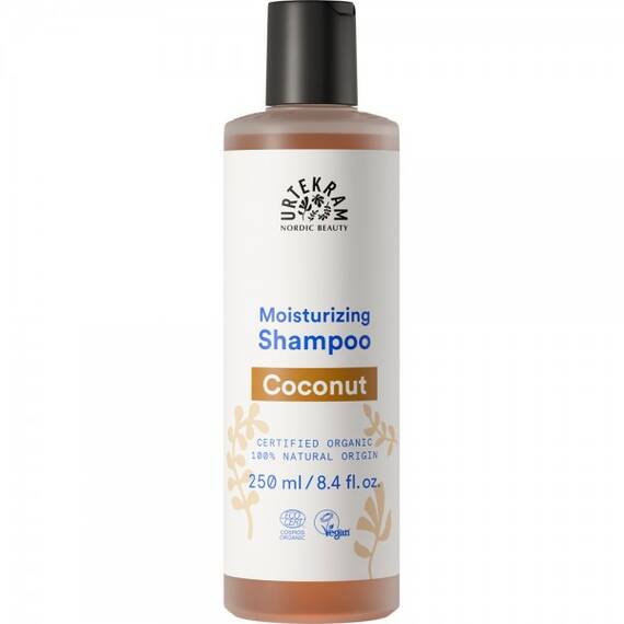 Sampon cu nuca de cocos bio pentru par normal 250ml Urtekram - - Roveli