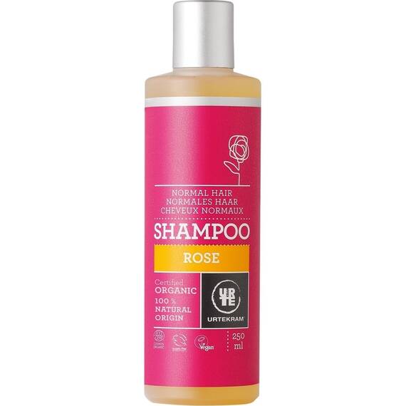 Sampon cu trandafir bio pentru par normal 250ml Urtekram - - Roveli