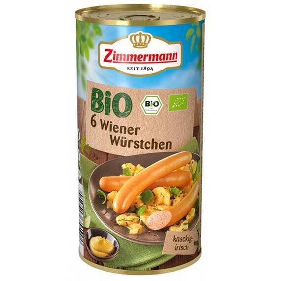 Crenvursti ecologici fara gluten 565g Zimmermann - - Roveli