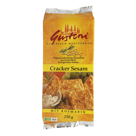 Biscuiti Crocanti cu Susan si Rosmarin 250g Gustoni - - Roveli