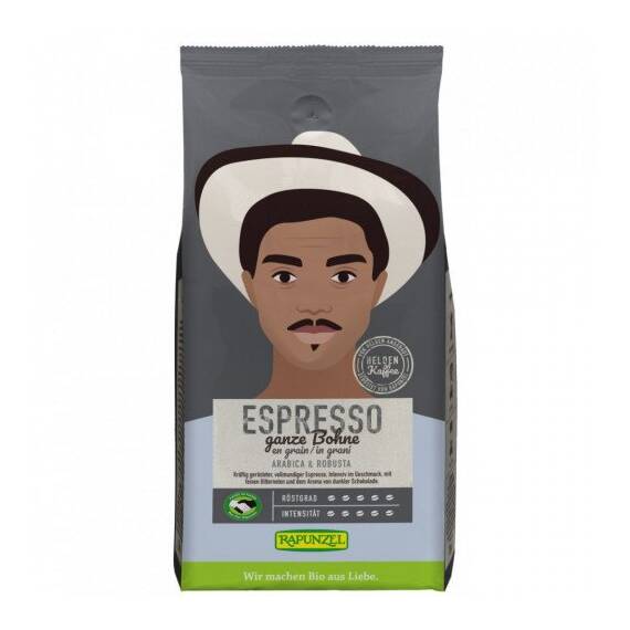 Cafea ecologica Gusto Espresso boabe  250g Rapunzel - - Roveli