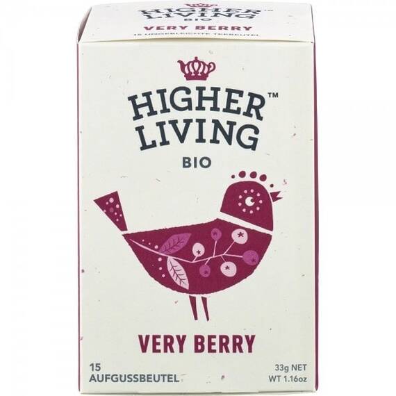 Ceai bio de fructe Very Berry 33g Higher Living - - Roveli