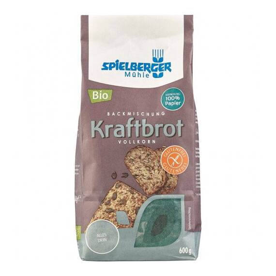 Mix bio pentru paine cu seminte FARA GLUTEN 600g Spielberger - - Roveli