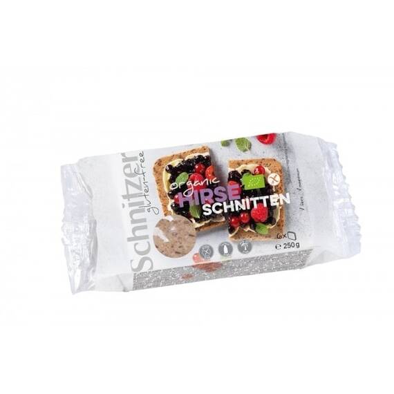 Paine din mei bio FARA GLUTEN si LACTOZA 6 felii 250g Schnitzer - - Roveli