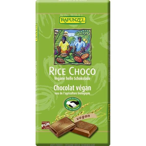 Ciocolata vegana cu lapte de orez bio 100g Rapunzel - - Roveli