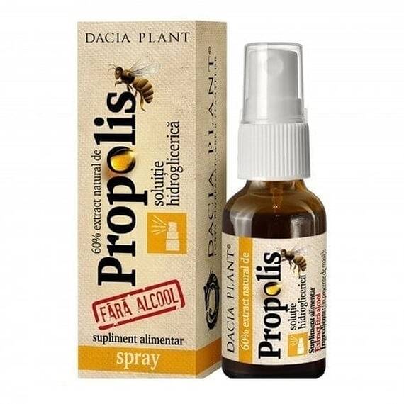 Spray Propolis Fara Alcool 20 ml Dacia Plant - - Roveli
