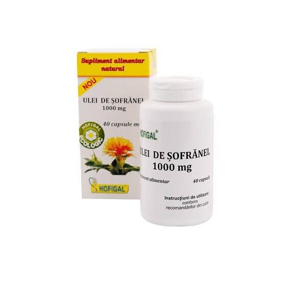 Ulei de Sofranel 1000 mg 40 capsule Hofigal - - Roveli