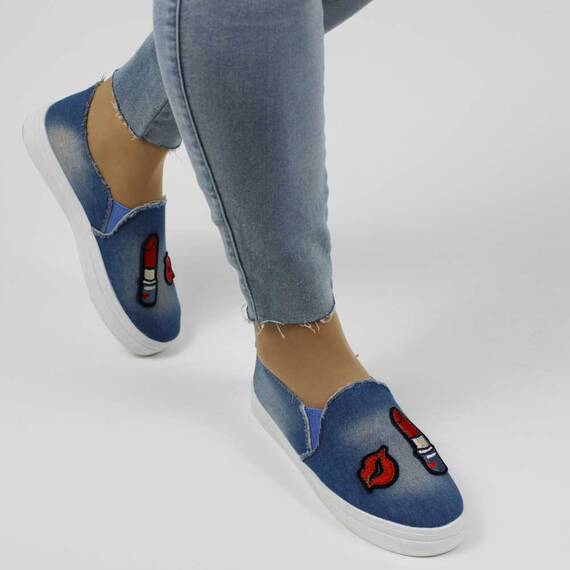 Espadrile dama cu talpa groasa 56-10-Lividity-Blue, Culoare (12): Bleu, Marime (12): 39* - - Roveli