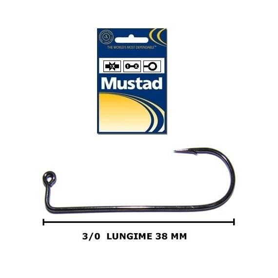 Carlig Mustad Jig Black-Nickel 32627NPBLN nr.3/0 - - Roveli