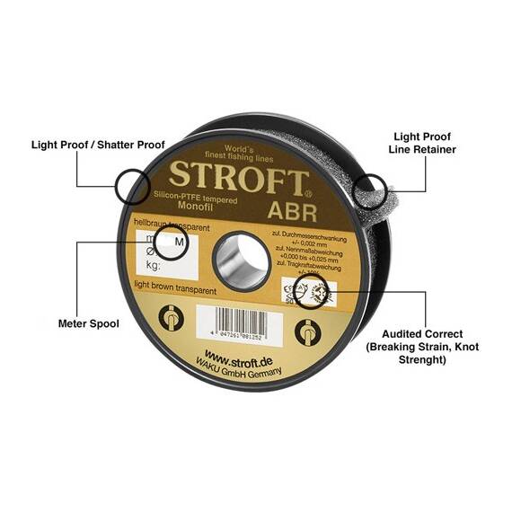 Stroft ABR 0,10mm/1,40kg rola 100m - - Roveli