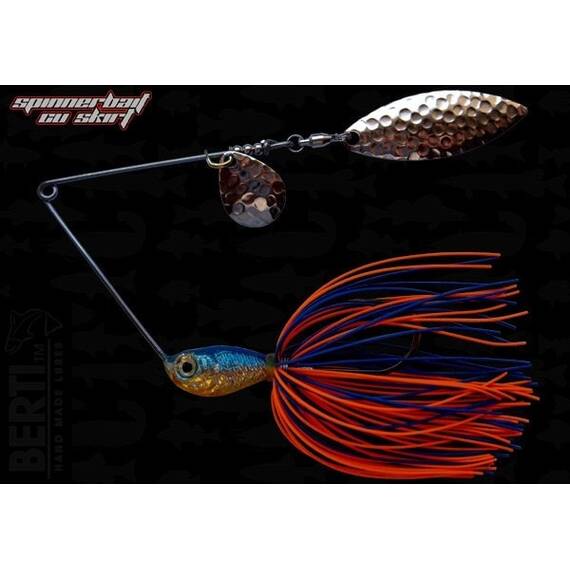 Spinnerbait Berti cu Skirt Siliconic si 2pal (Colorado2 + Salcie2) 14gr - - Roveli