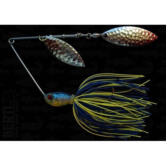 Spinnerbait Berti cu Skirt Siliconic si 2pal (Salcie2 + Salcie3) 14gr - - Roveli
