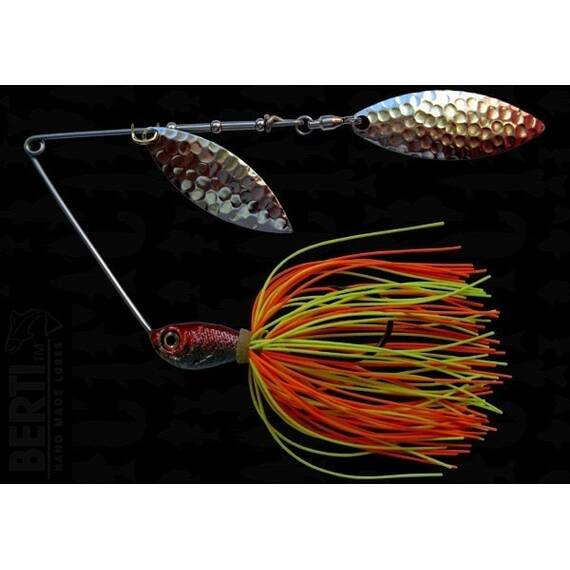 Spinnerbait Berti cu Skirt Siliconic si 2pal (Salcie2 + Salcie3) 14gr - - Roveli