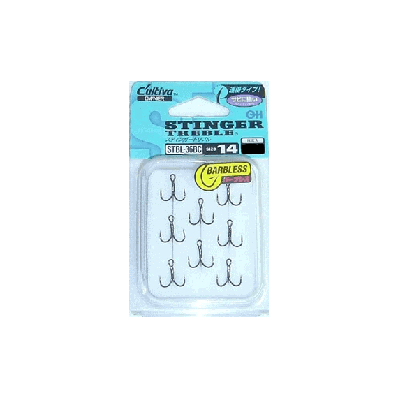 Ancora Owner STBL-36BC Black Crom Barbless - - Roveli