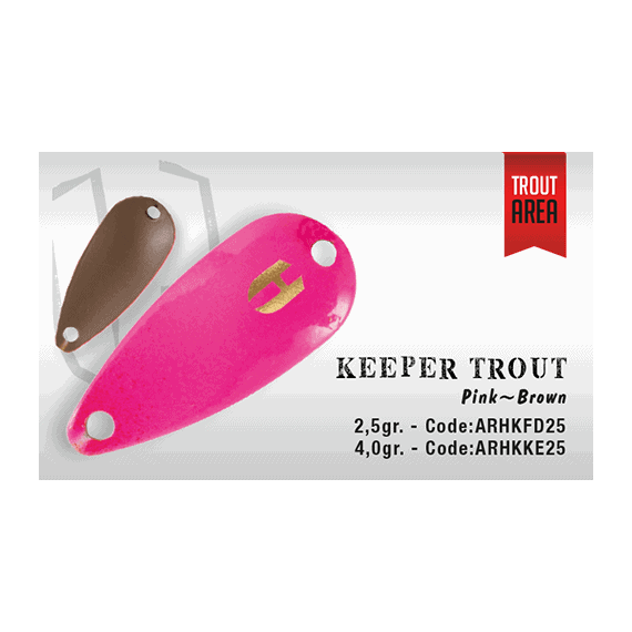 Lingurita Oscilanta Herakles Keeper Trout Single Hook 3cm/2.5gr - - Roveli