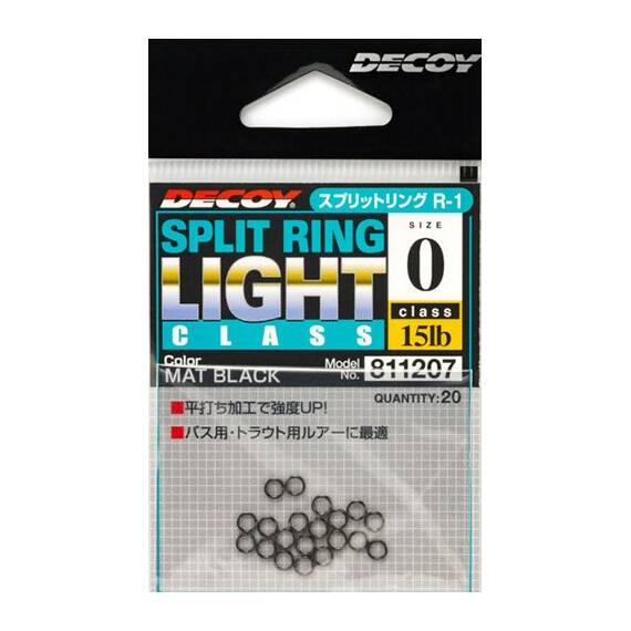 Inele despicate R-1 Light Class Black - - Roveli