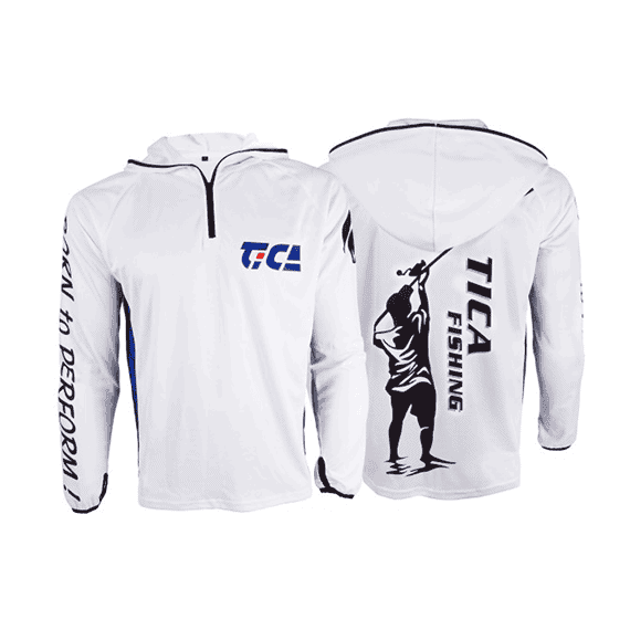 Bluza cu gluga Tica UV Protect White, Varianta (50): Bluza cu gluga Tica UV Protect White S - - Roveli