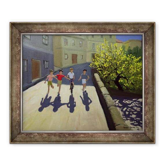 Tablou inramat - Andrew Macara - Copii Alergare, Lesbos - - Roveli