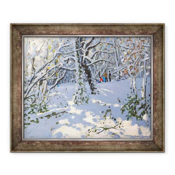 Tablou inramat - Andrew Macara - Sanius de Craciun in Woods,16x20"; - - Roveli