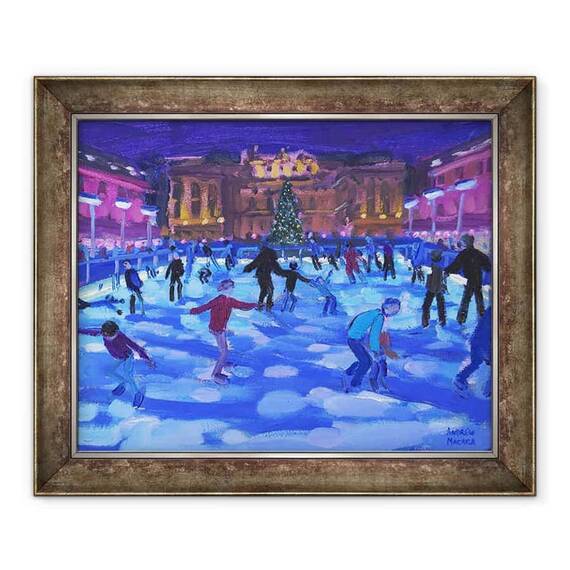 Tablou inramat - Andrew Macara - Patinatori seara, Somerset House,2015 - - Roveli