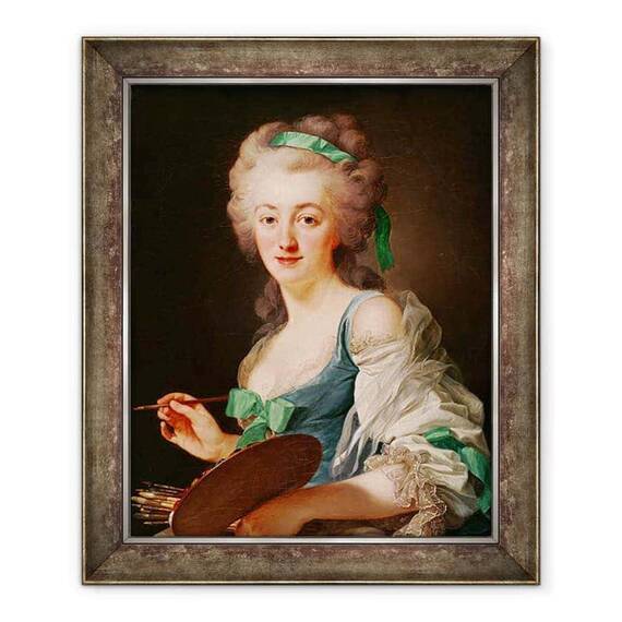Tablou inramat - Alexander Roslin - Portret De Anne Vallayer-Coster - - Roveli