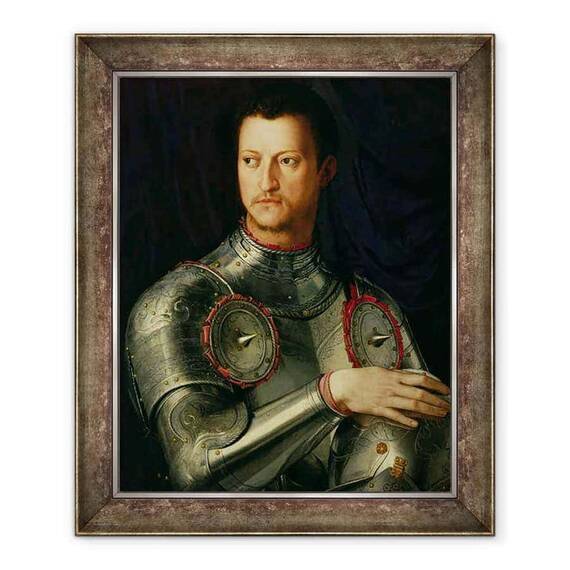 Tablou inramat - Agnolo di Cosimo Bronzino - Portretul lui Cosimo I 1519-74 de Medici - - Roveli