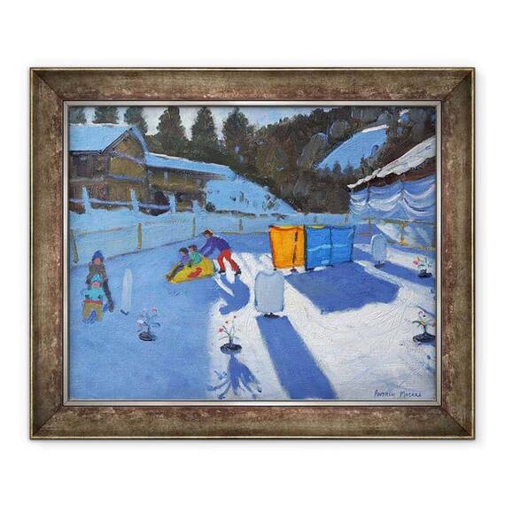 Tablou inramat - Andrew Macara - patinoar pentru copii, Clusaz, 2014 - - Roveli