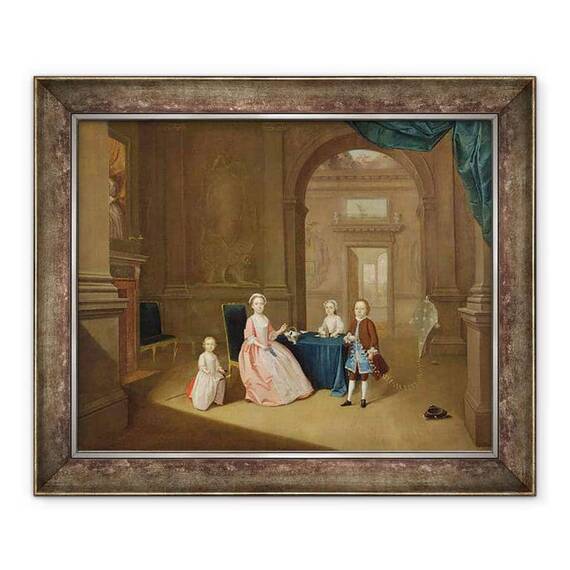 Tablou inramat - Arthur Devis - Portret De Un Grup De Copii - - Roveli