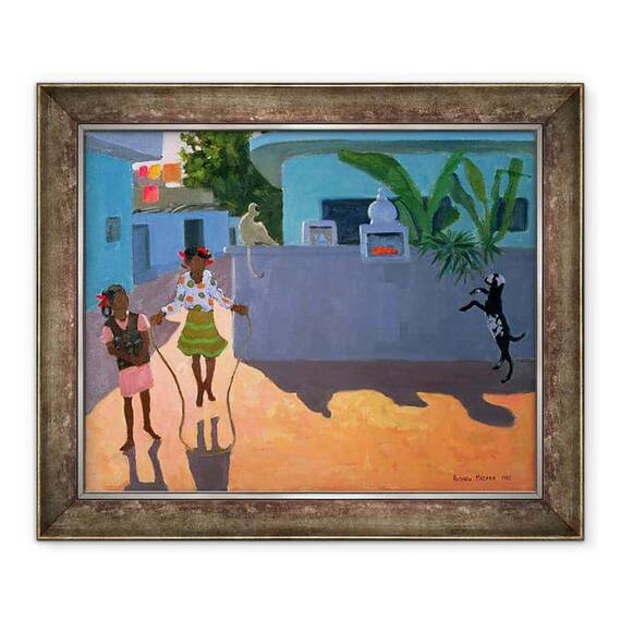 Tablou inramat - Andrew Macara - Girl Skipping, India - - Roveli