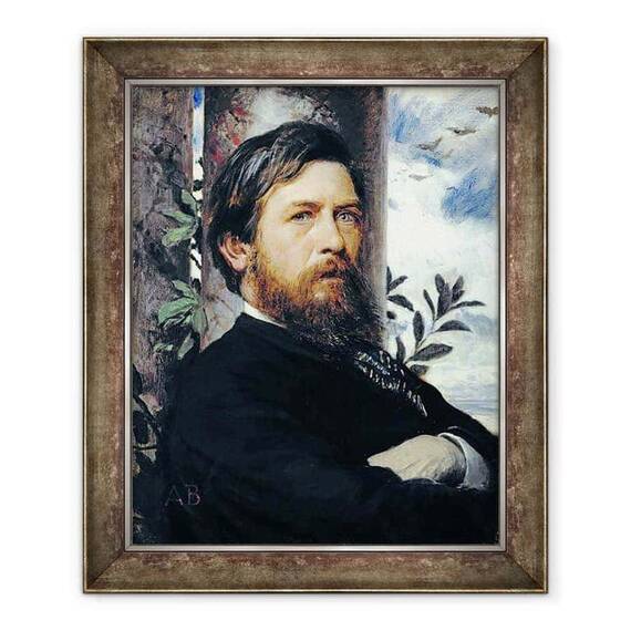Tablou inramat - Arnold Bocklin - Autoportret - - Roveli