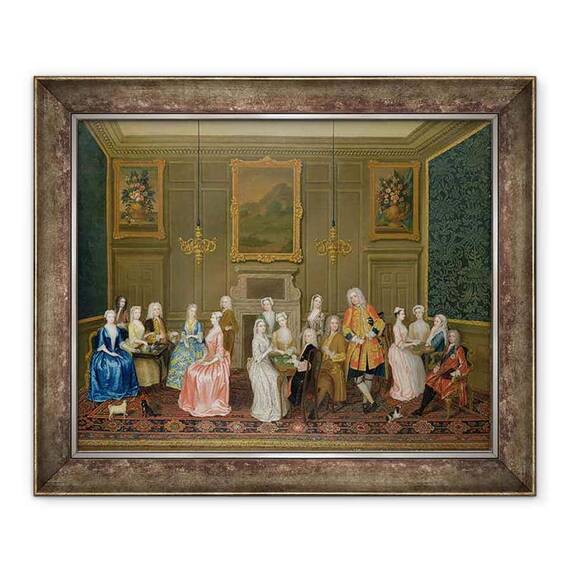 Tablou inramat - Charles Phillips - Tea Party la Casa Lordului Harrington - - Roveli