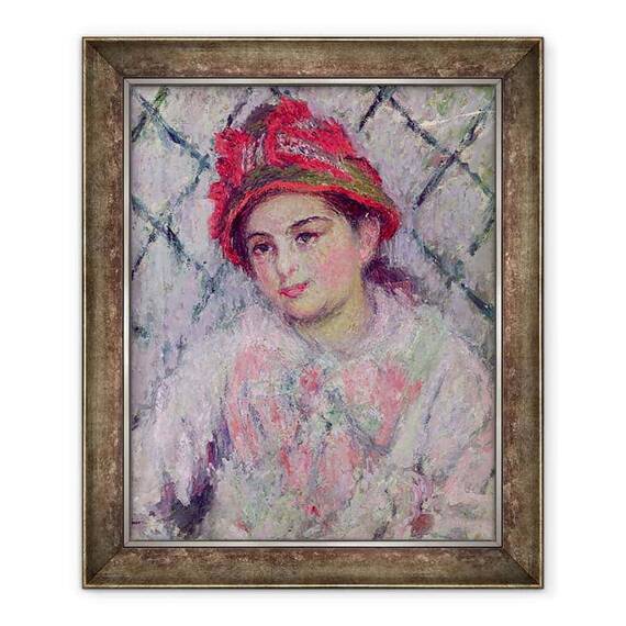Tablou inramat - Claude Monet - Portretul lui Blanche Hoschede 1864-1947 ca o Tanara - - Roveli
