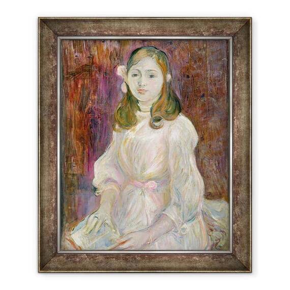Tablou inramat - Berthe Morisot - Portret De Julie Manet 1878-1966 Detinand o Carte - - Roveli
