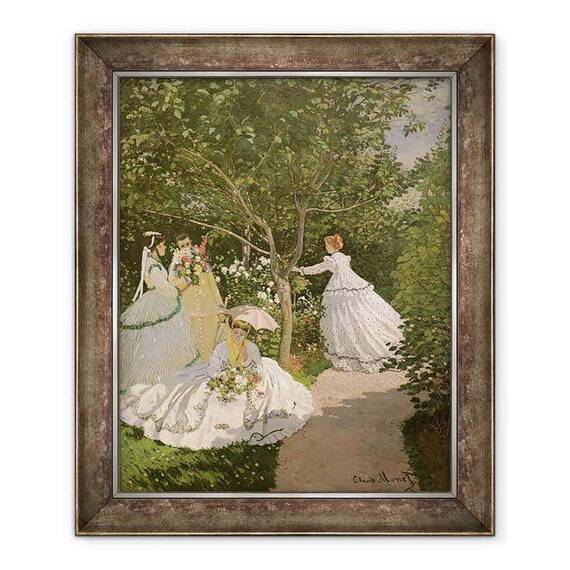 Tablou inramat - Claude Monet - Femei in Gradina - - Roveli