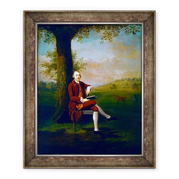 Tablou inramat - Arthur Devis - Posibil portret al lui John Trevor, al 3-lea baron Trevor de dealul St. Anne, Surrey si Trevalyn Hall, Denbighshire - - Roveli