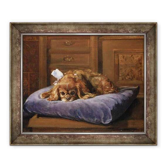 Tablou inramat - C. Fulton - Regele Charles Spaniel - - Roveli