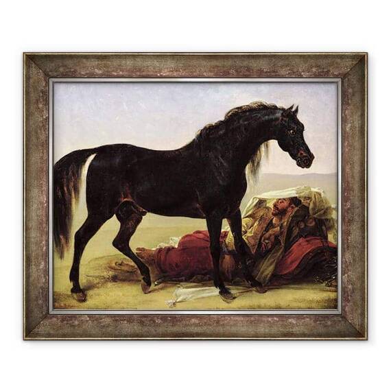 Tablou inramat - Baron Antoine Jean Gros - Un cal arab - - Roveli