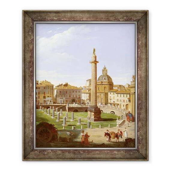 Tablou inramat - Charles Lock Eastlake - Vedere a Forumului lui Traian, Roma - - Roveli