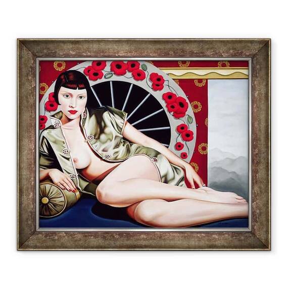 Tablou inramat - Catherine Abel - Ora de mac de aur - - Roveli
