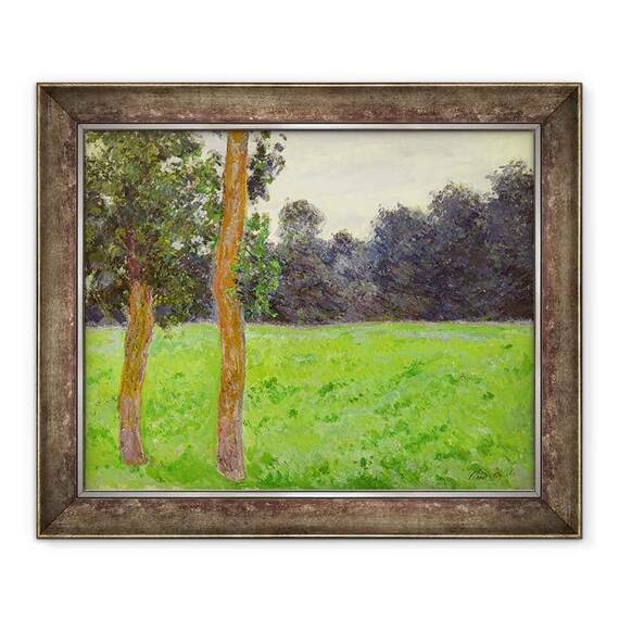 Tablou inramat - Claude Monet - Deux Arbres dans la Prairie - - Roveli