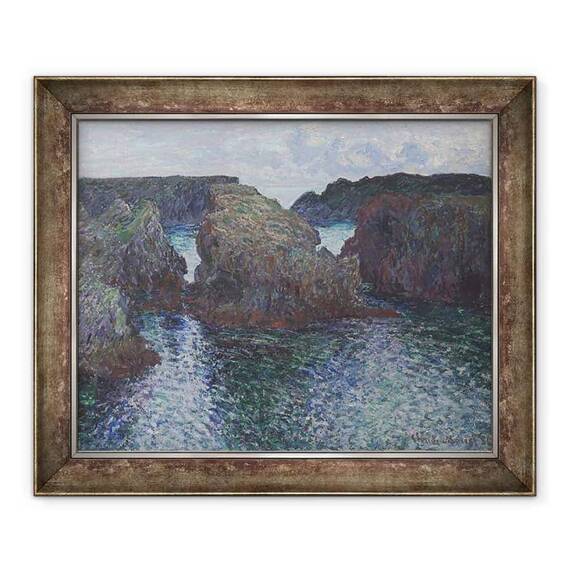 Tablou inramat - Claude Monet - Stanci la Port-Goulphar, Belle-ile - - Roveli