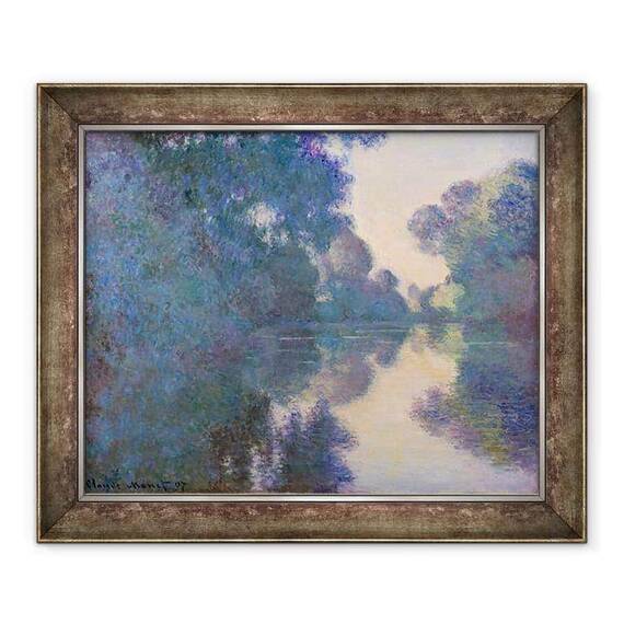 Tablou inramat - Claude Monet - Dimineata pe Sena langa Giverny - - Roveli