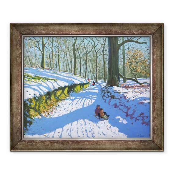 Tablou inramat - Andrew Macara - Sanius prin padure, Parcul Osmaston, Derby,2018 - - Roveli