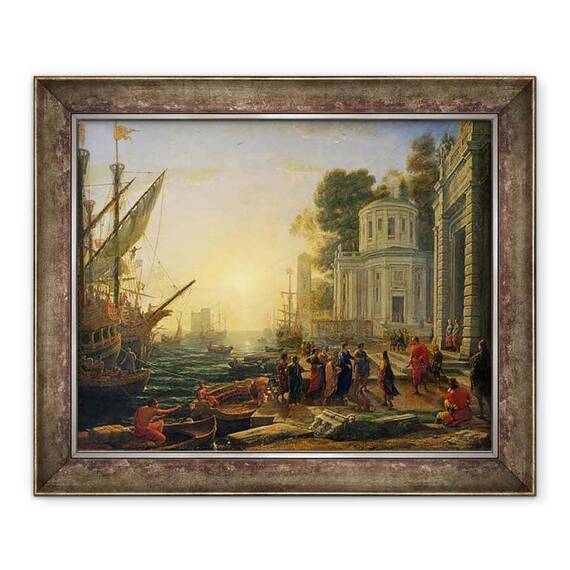Tablou inramat - Claude Lorrain - Cleopatra a debarcat la Tarsus - - Roveli