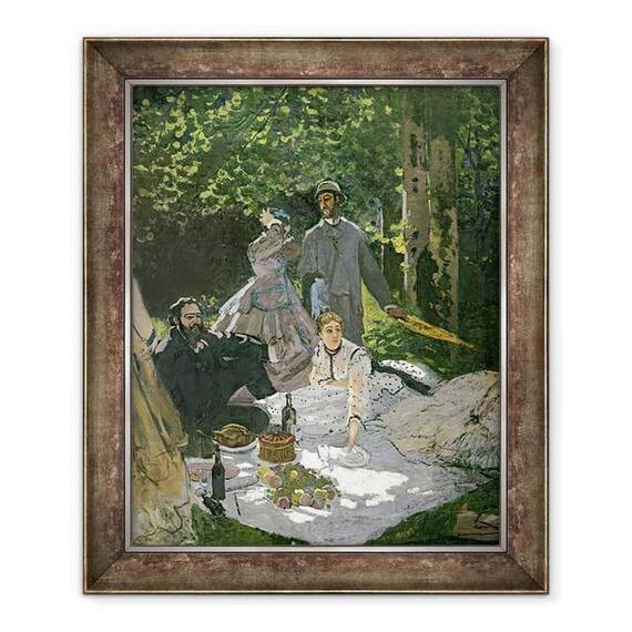 Tablou inramat - Claude Monet - Dejeuner sur lHerbe, Chailly - - Roveli