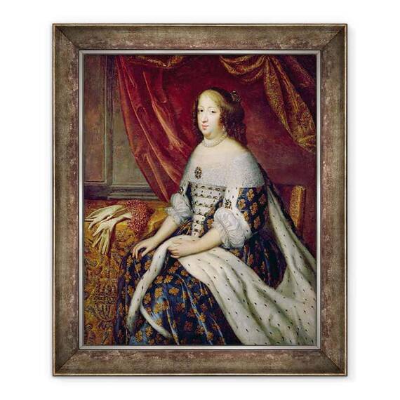 Tablou inramat - Charles Beaubrun - Portret De Anne De Austria 1601-66 Regina Frantei - - Roveli